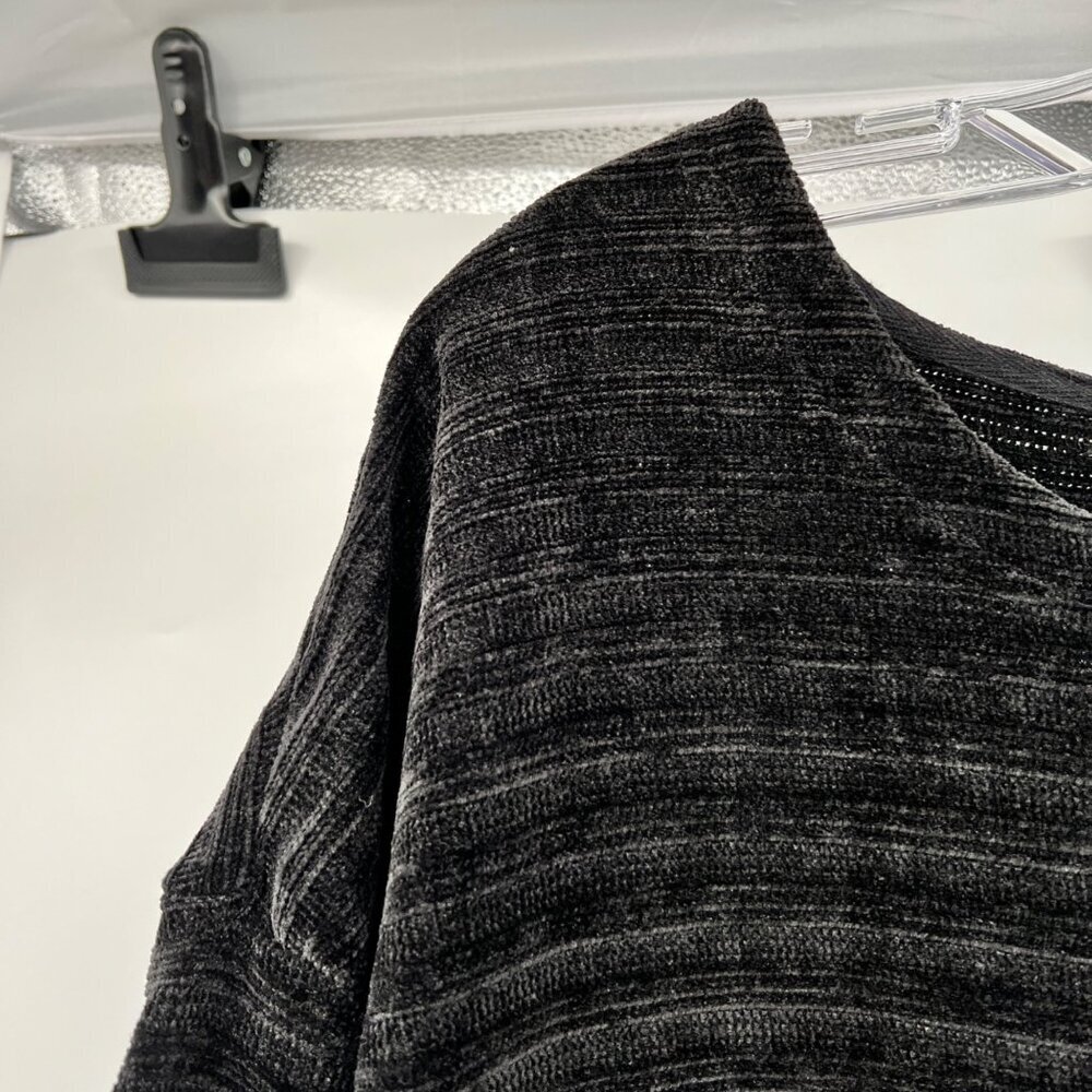 C.D. Daniels Womens Pullover Sweater 3/4 Sleeve Textured Black Gray Size 3X - Picture 5 of 8